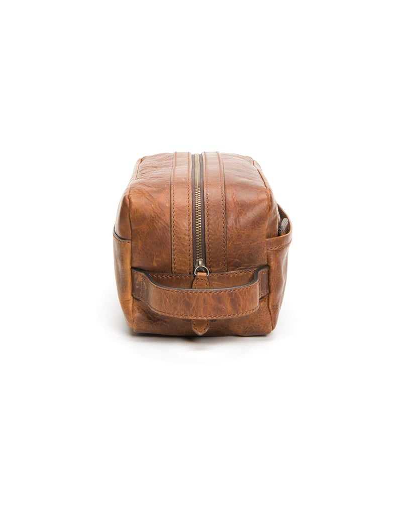 FRYE Men's Logan Large Travel Dopp Kit, Cognac, One Size,Standard - Image 3